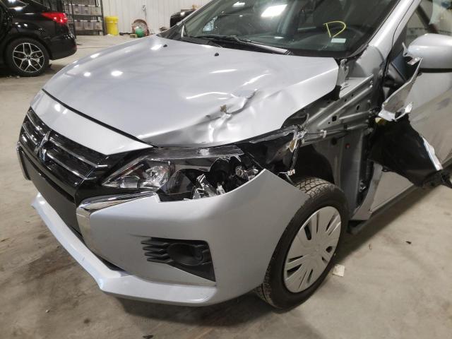 ML32AUHJ1MH007947 - 2021 MITSUBISHI MIRAGE ES SILVER photo 9