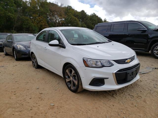 1G1JF5SB6K4****** - 2019 CHEVROLET SONIC PREM WHITE photo 1