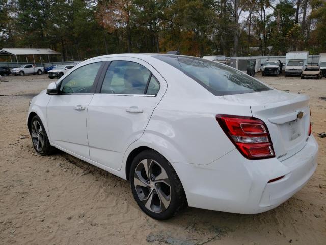 1G1JF5SB6K4****** - 2019 CHEVROLET SONIC PREM WHITE photo 3