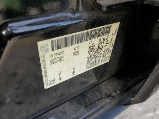 1N4AL2AP1CC131353 - 2012 NISSAN ALTIMA BAS BLACK photo 10