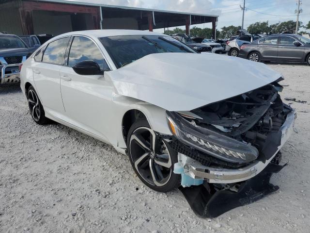 1HGCV1F36NA024179 - 2022 HONDA ACCORD SPO WHITE photo 1