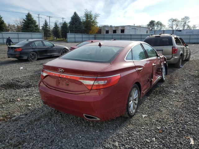 KMHFG4JG4DA240592 - 2013 HYUNDAI AZERA RED photo 4