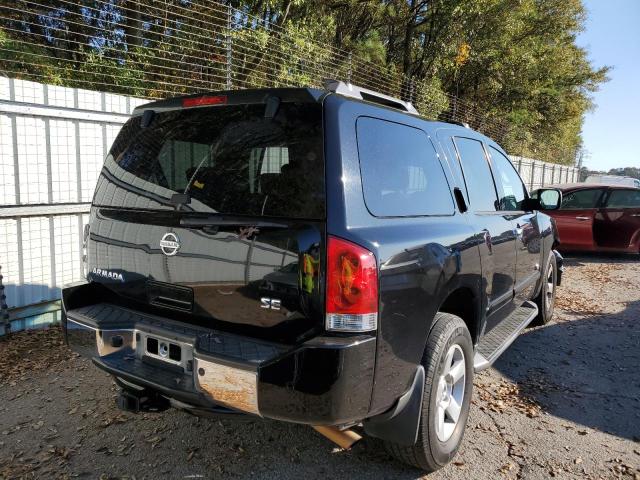 5N1AA08A25N739469 - 2005 NISSAN ARMADA SE BLACK photo 4