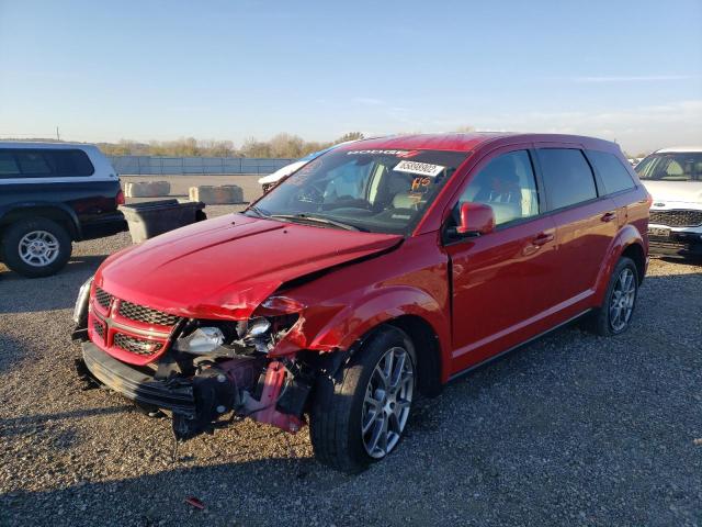 3C4PDCEG4JT473561 - 2018 DODGE JOURNEY GT RED photo 2