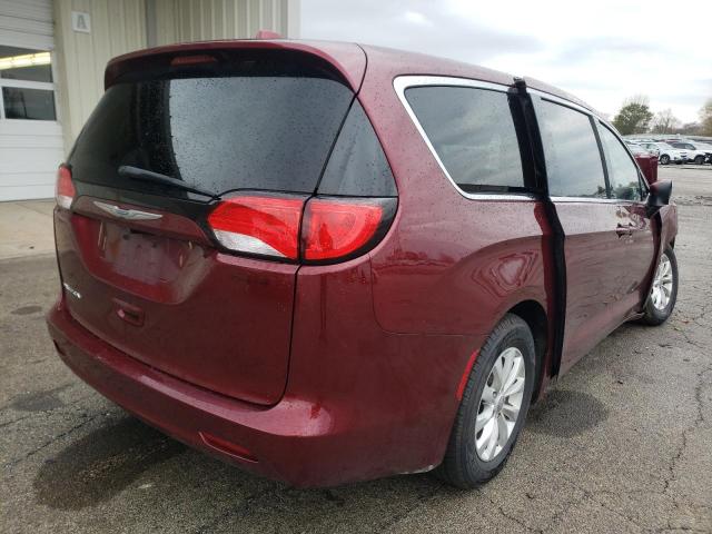 2C4RC1DG7HR688026 - 2017 CHRYSLER PACIFICA T MAROON photo 4