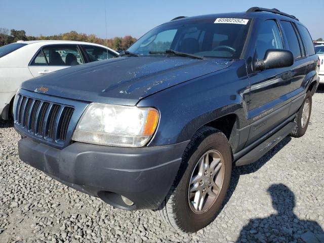 1J4GX48S34C241721 - 2004 JEEP GRAND CHER BLUE photo 2