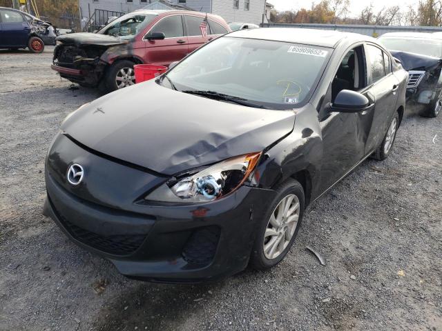 JM1BL1V84C1589296 - 2012 MAZDA 3 I GRAY photo 2