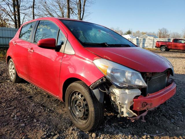 VNKKTUD37EA000257 - 2014 TOYOTA YARIS RED photo 1