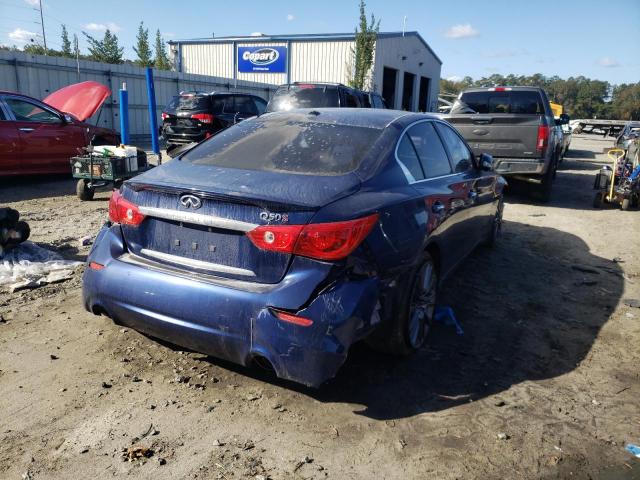 JN1FV7AP7HM850926 - 2017 INFINITI Q50 RED SP BLUE photo 4