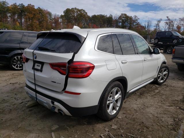 5UXTR9C54KLE12133 - 2019 BMW X3 XDRIVE3 WHITE photo 4