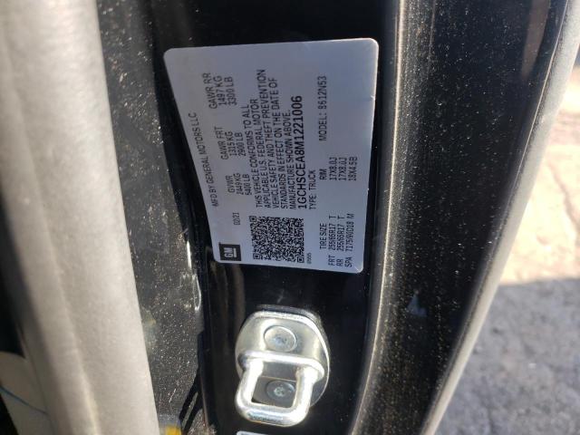 1GCHSCEA8M1221006 - 2021 CHEVROLET COLORADO L BLACK photo 12