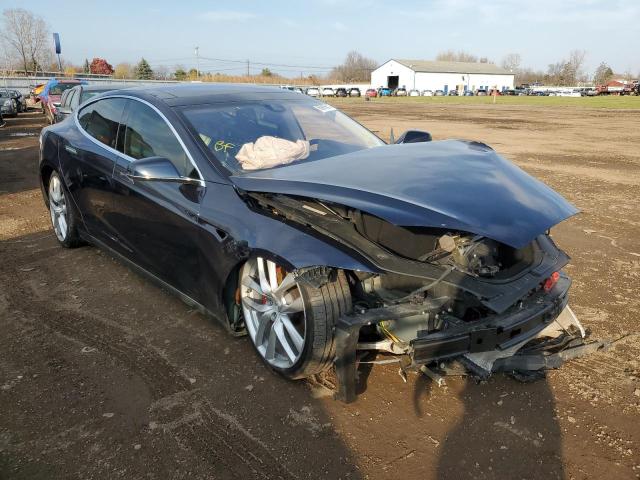 5YJSA1H28EFP68383 - 2014 TESLA MODEL S Կապույտ լուսանկար 1