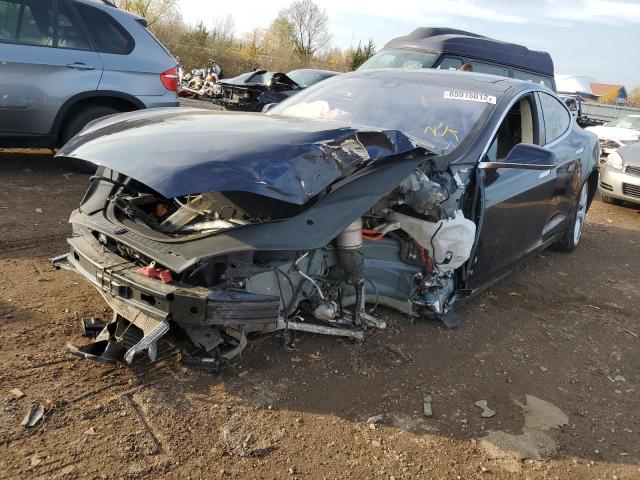 5YJSA1H28EFP68383 - 2014 TESLA MODEL S Կապույտ լուսանկար 2