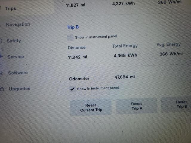 5YJSA1H28EFP68383 - 2014 TESLA MODEL S Կապույտ լուսանկար 8