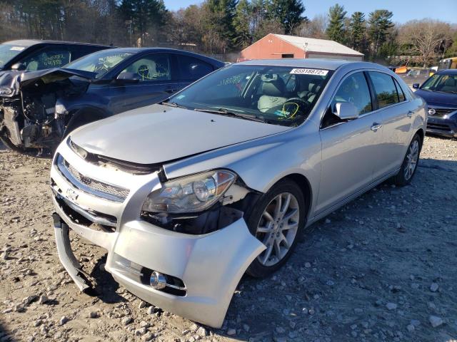 1G1ZE5E14BF136907 - 2011 CHEVROLET MALIBU LTZ ვერცხლისფერი ფოტო 2