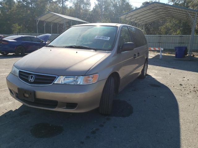 5FNRL18544B113350 - 2004 HONDA ODYSSEY LX TAN photo 2