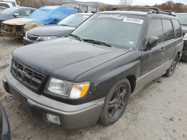 JF1SF6550XG705936 - 1999 SUBARU FORESTER S BLACK photo 2