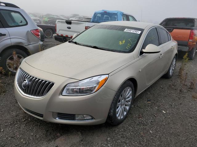 2G4GR5EC8B9183933 - 2011 BUICK REGAL CXL GOLD photo 2