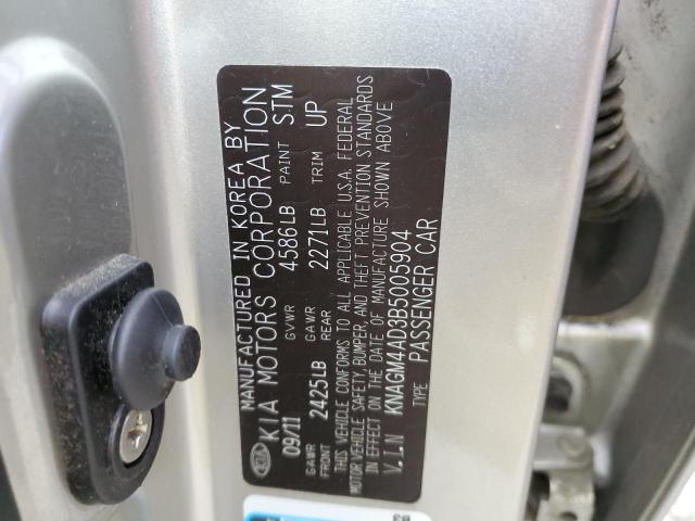 KNAGM4AD3B5005904 - 2011 KIA OPTIMA HYB GOLD photo 10