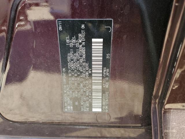 JTLZE4FE3CJ001861 - 2012 TOYOTA SCION XB Mor fotoğraf 10