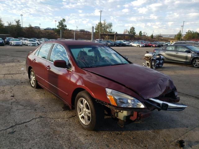 1HGCM56396A067927 - 2006 HONDA ACCORD SE RED photo 1