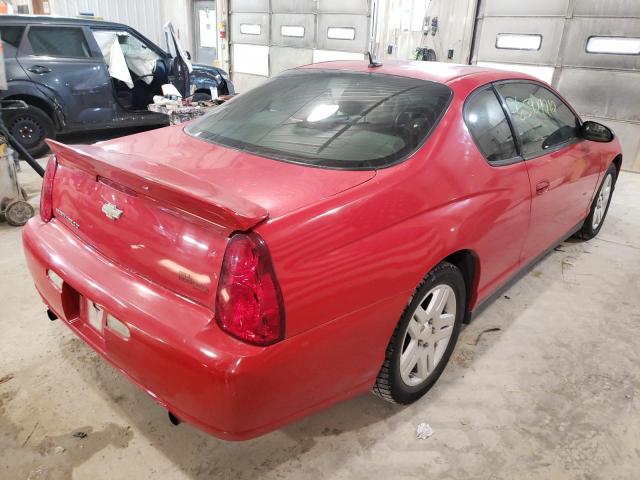2G1WK161769123831 - 2006 CHEVROLET MONTE CARL 红色 照片 4