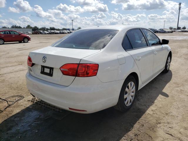 3VW2K7AJ3EM303780 - 2014 VOLKSWAGEN JETTA BASE 白色 照片 4