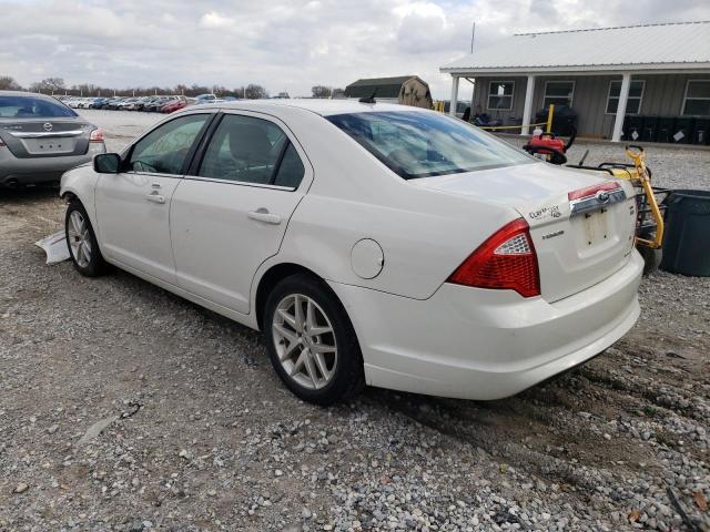 3FAHP0CG7CR400834 - 2012 FORD FUSION SEL WHITE photo 3