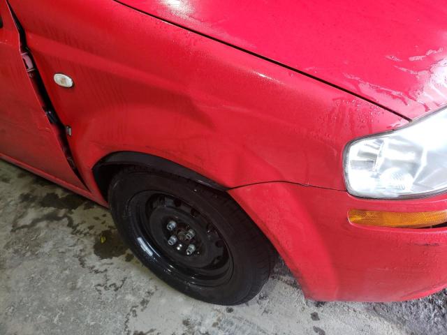 KL1TD66698B003857 - 2008 CHEVROLET AVEO BASE RED photo 9