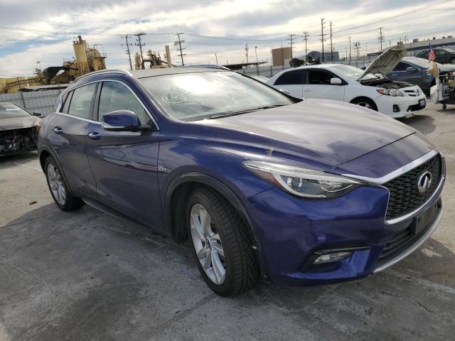 SJKCH5CPXHA022876 - 2017 INFINITI QX30 BASE BLUE photo 1