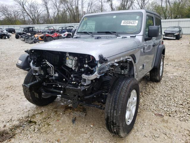 1C4HJXAG9MW586012 - 2021 JEEP WRANGLER S SILVER photo 2