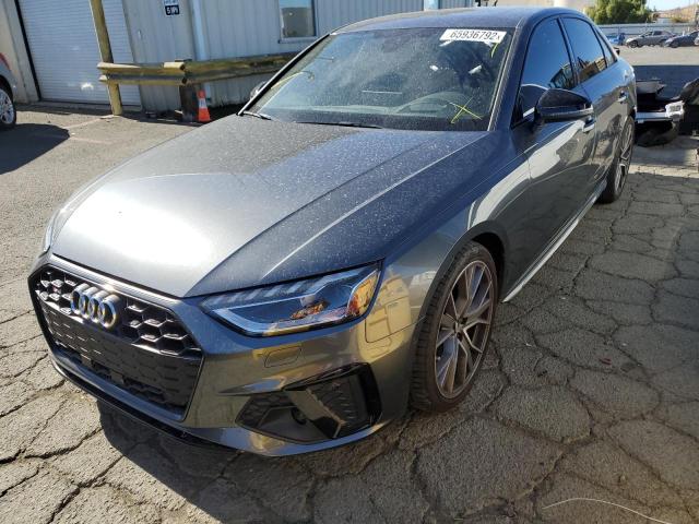 WAUC4AF40LA029656 - 2020 AUDI S4 PRESTIG GRAY photo 2