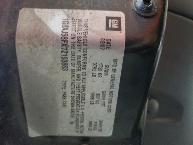 1G8AJ58FX7Z193863 - 2007 SATURN ION LEVEL Gümüş foto 10