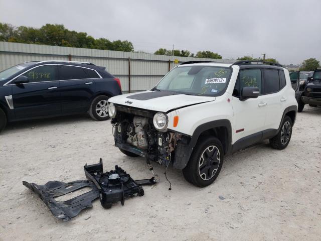 ZACCJBCB3HPE60018 - 2017 JEEP RENEGADE T WHITE photo 2