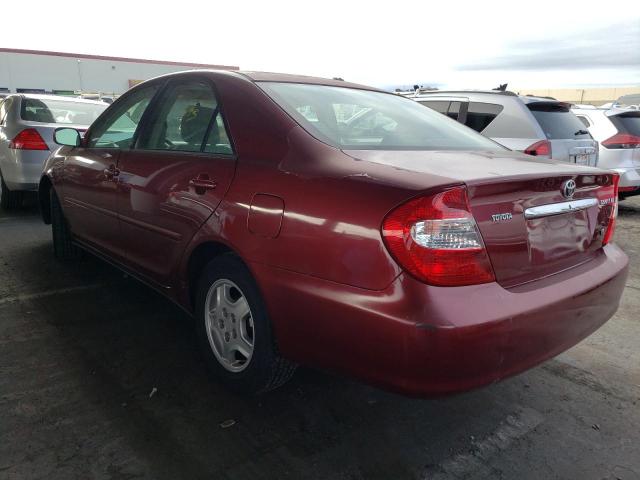 4T1BF30K73U046783 - 2003 TOYOTA CAMRY LE RED photo 3