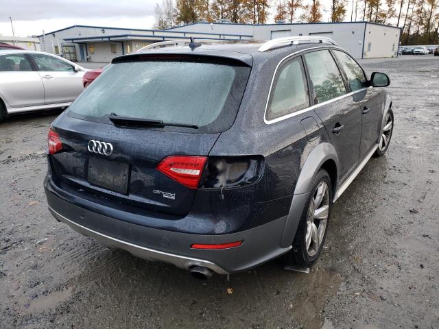 WA1UFAFL2DA252365 - 2013 AUDI A4 ALLROAD BLUE photo 4