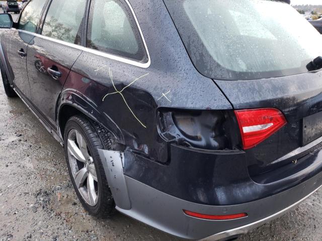 WA1UFAFL2DA252365 - 2013 AUDI A4 ALLROAD BLUE photo 9