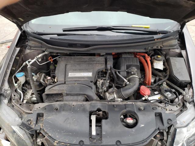 19XFB4F23DE001404 - 2013 HONDA CIVIC HYBR GRAY photo 7