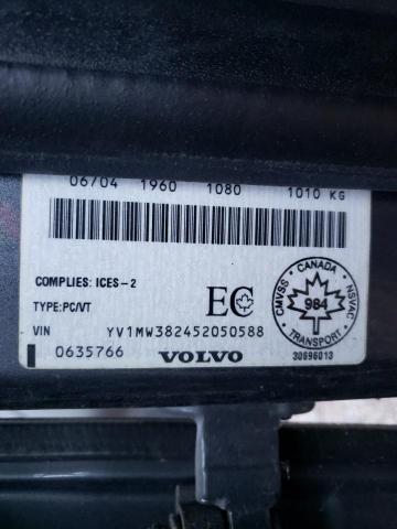 YV1MW382452050588 - 2005 VOLVO V50 2.4I GRAY photo 10