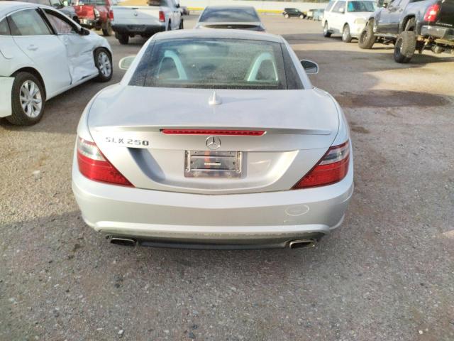 WDDPK4HA2DF058665 - 2013 MERCEDES-BENZ SLK 250 SILVER photo 6