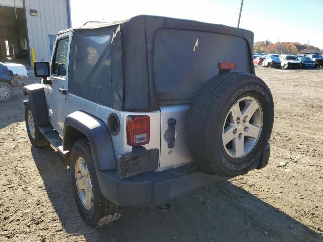 1J4AA2D19AL213278 - 2010 JEEP WRANGLER S SILVER photo 3