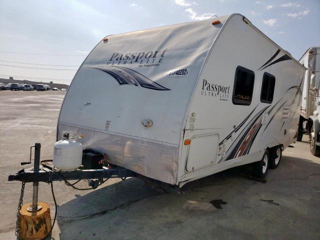 4YDT19523EX411137 - 2014 PASSPORT TRAVELTRL WHITE photo 2