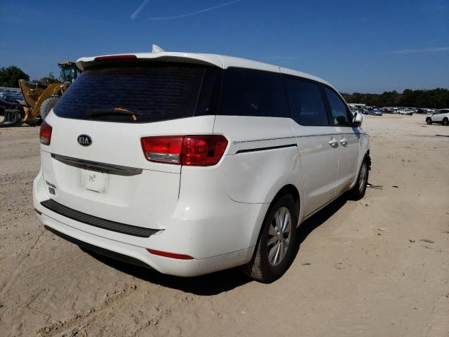 KNDMA5C18G6150011 - 2016 KIA SEDONA L WHITE photo 4