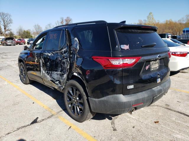 1GNEVJKW4MJ192657 - 2021 CHEVROLET TRAVERSE R BLACK photo 3