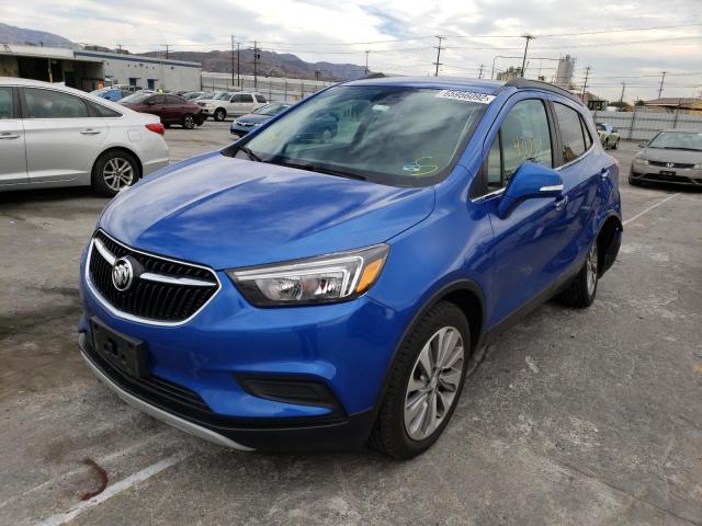 KL4CJASB3JB639391 - 2018 BUICK ENCORE PRE BLUE photo 2