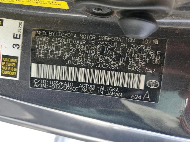 JTKJF5C70FJ002285 - 2015 TOYOTA SCION TC 灰色 照片 13