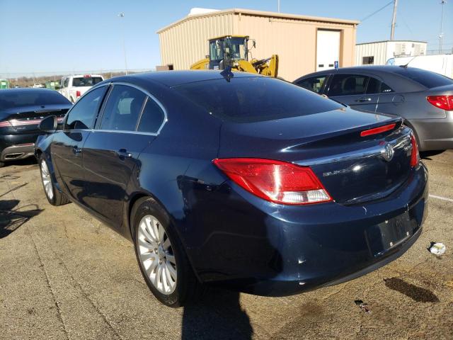 W04GP5EC8B1092069 - 2011 BUICK REGAL CXL BLUE photo 3