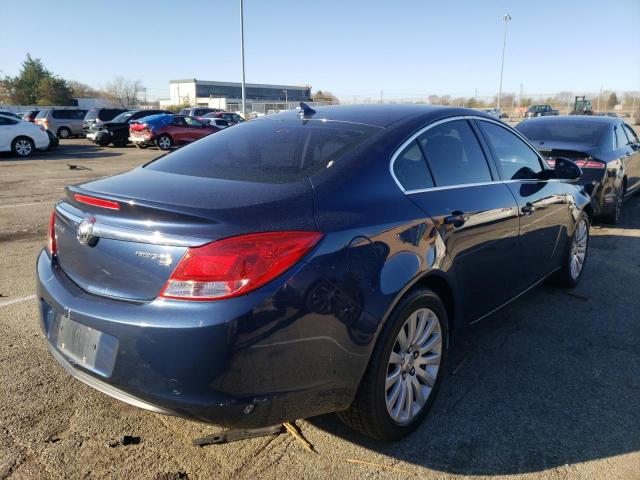 W04GP5EC8B1092069 - 2011 BUICK REGAL CXL BLUE photo 4