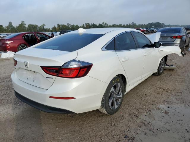 19XZE4F10KE013485 - 2019 HONDA INSIGHT LX WHITE photo 4