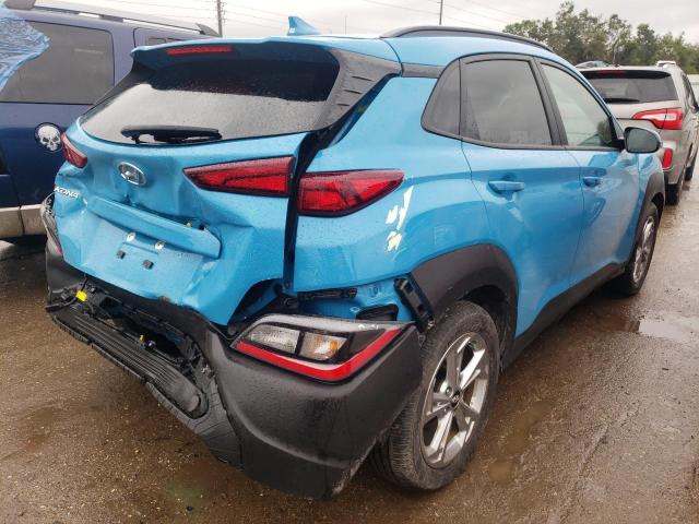 KM8K62AB9NU789523 - 2022 HYUNDAI KONA SEL BLUE photo 4